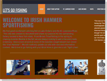 Tablet Screenshot of irishhammerfishing.com